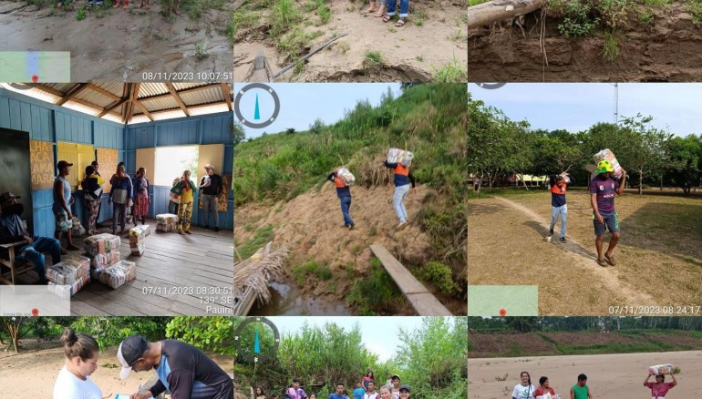 Entrega de cestas da Estiagem 2023